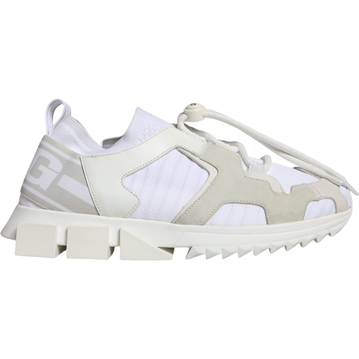 Dolce & Gabbana White Mesh Sorrento Trekking Sneakers Shoes MV6191-41