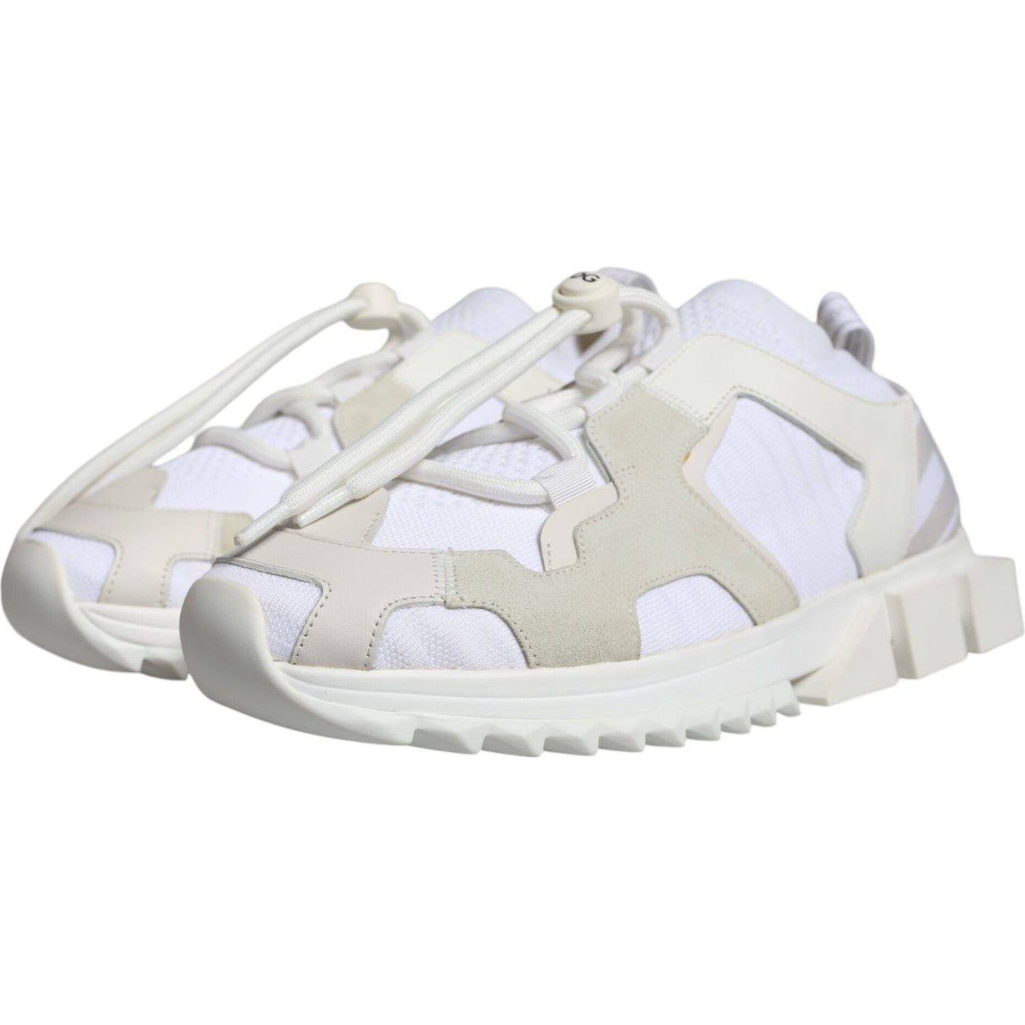 Dolce & Gabbana White Mesh Sorrento Trekking Sneakers Shoes MV6191-41