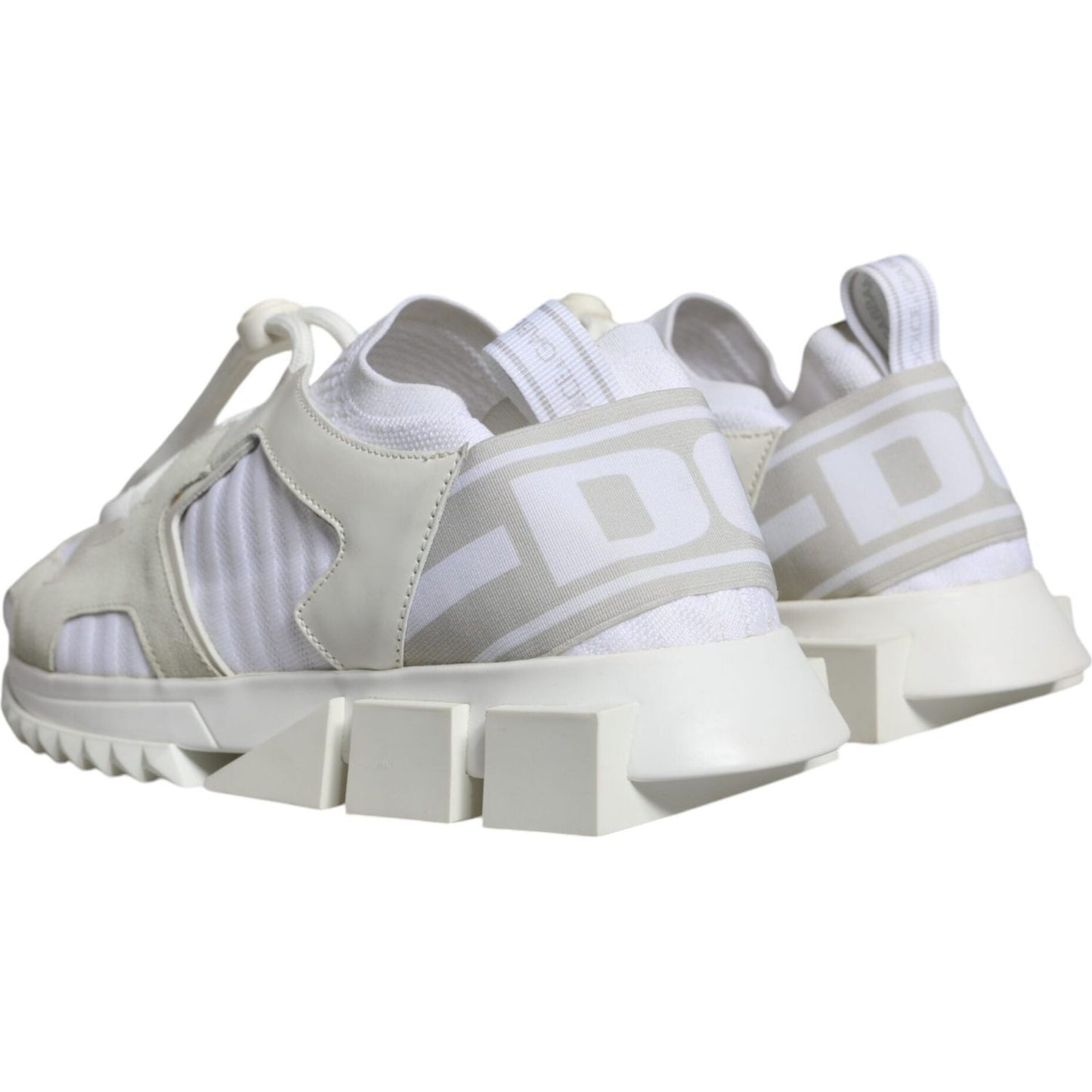 Dolce & Gabbana White Mesh Sorrento Trekking Sneakers Shoes MV6191-41