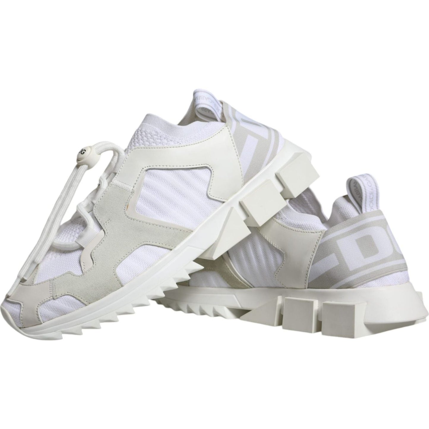 Dolce & Gabbana White Mesh Sorrento Trekking Sneakers Shoes MV6191-41