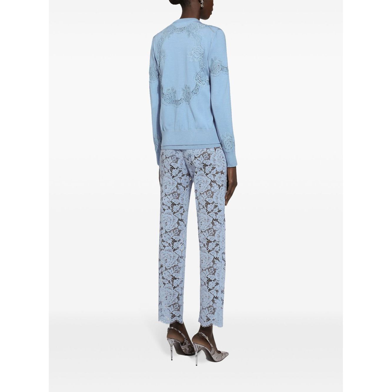 Dolce & Gabbana Embroidered Lace Trousers