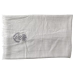 Dolce & Gabbana Gray Cashmere Wrap Shawl Fringe Scarf