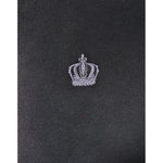 Dolce & Gabbana Gray Cotton Crown Collared Men Polo T-shirt with crown embroidery