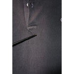 Close-up of Dolce & Gabbana Gray Cotton Crown Collared Men Polo T-shirt fabric detail