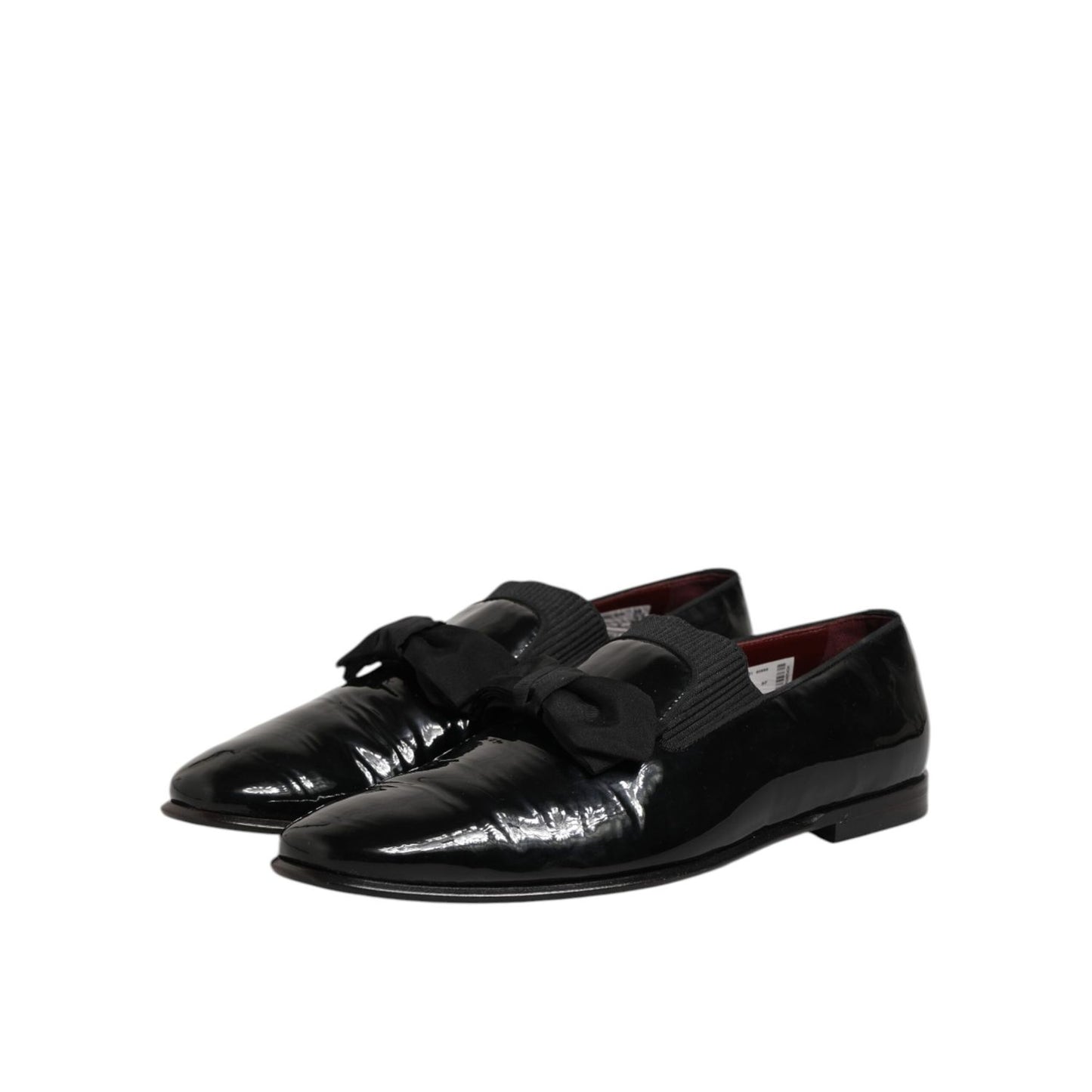 Dolce & Gabbana Leather Loafers Men Formal Dress Shoes in black, luxury loafers for business or evening events, premium leather footwear