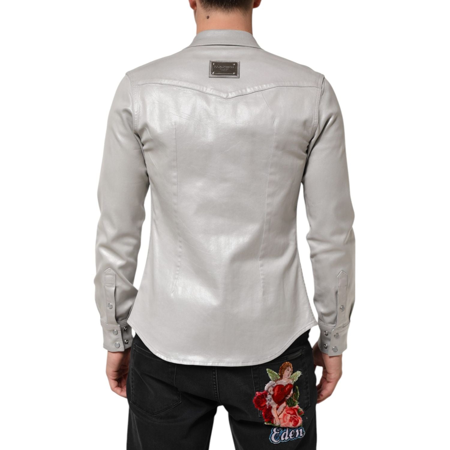 Front view with bag zipped and handles upright.