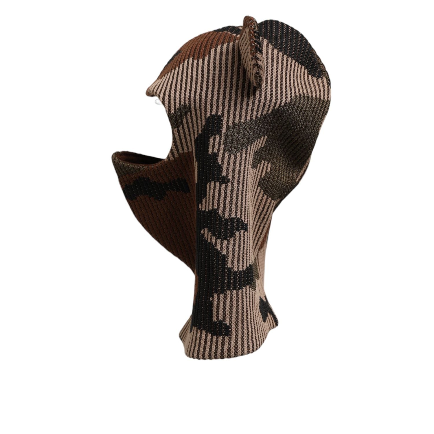 Dolce & Gabbana Multicolor Camouflage Balaclava Mask Men Cap One Size Hat