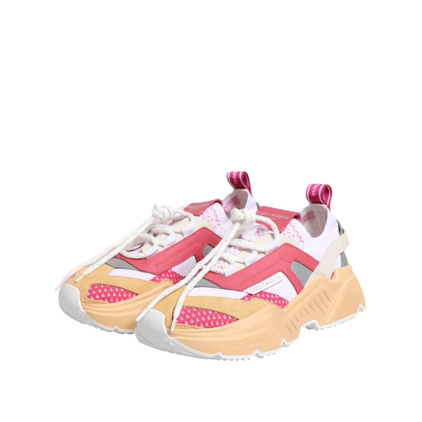 Dolce & Gabbana Multicolor Leather Daymaster Low Top Sneakers Shoes