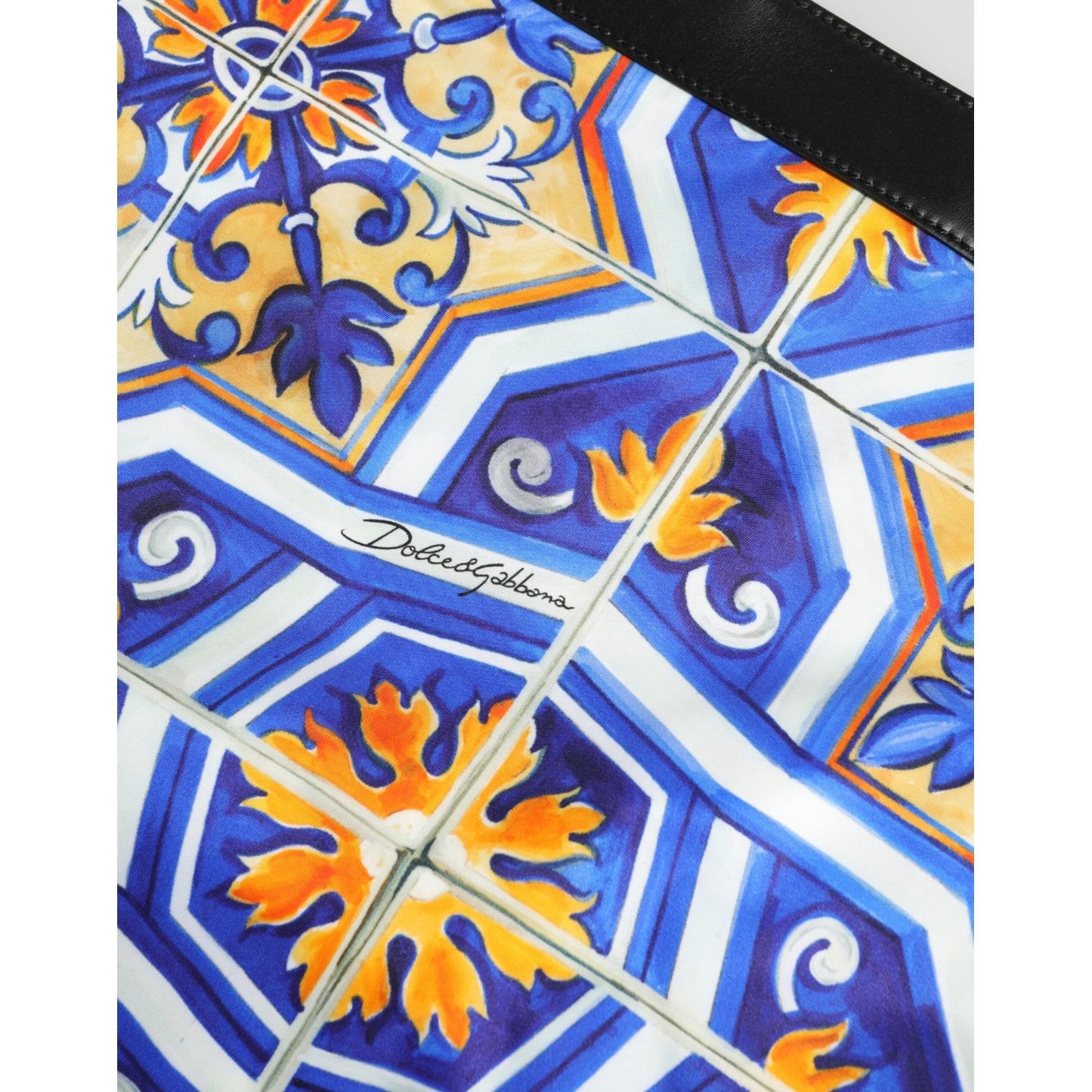 Dolce & Gabbana Multicolor Maiolica Print Tote Shoulder Strap Bag