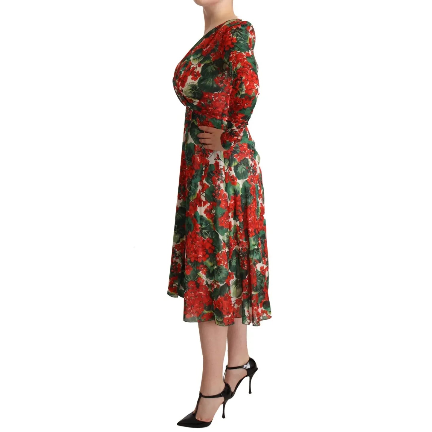 Dolce & Gabbana Multicolor Portofino-Print Shift Dress