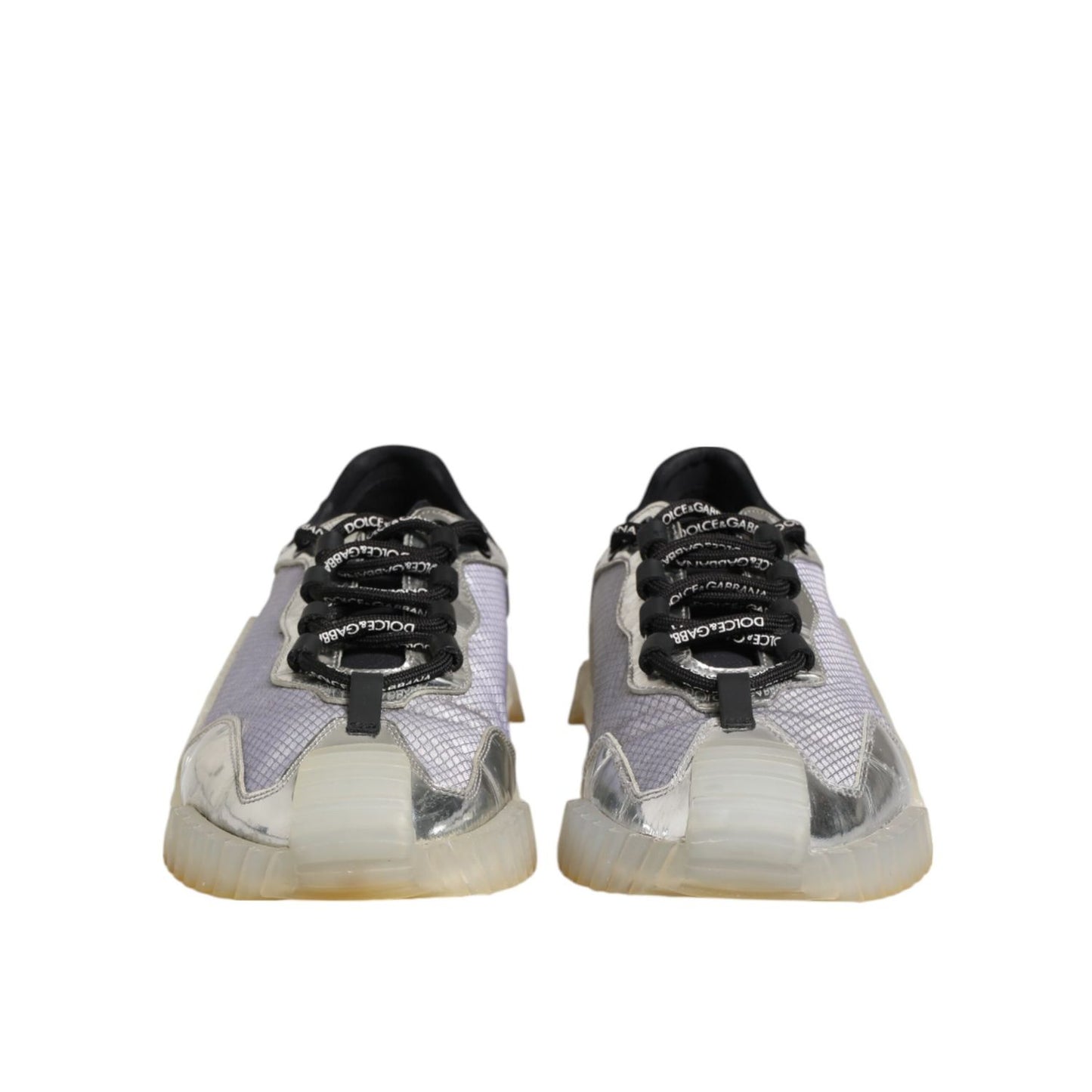 Dolce & Gabbana Multicolor Silver Logo Low Top NS1 Sneakers Shoes