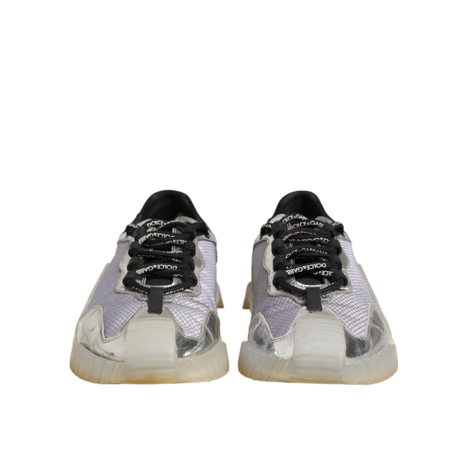 Dolce & Gabbana Multicolor Silver Logo Low Top NS1 Sneakers Shoes