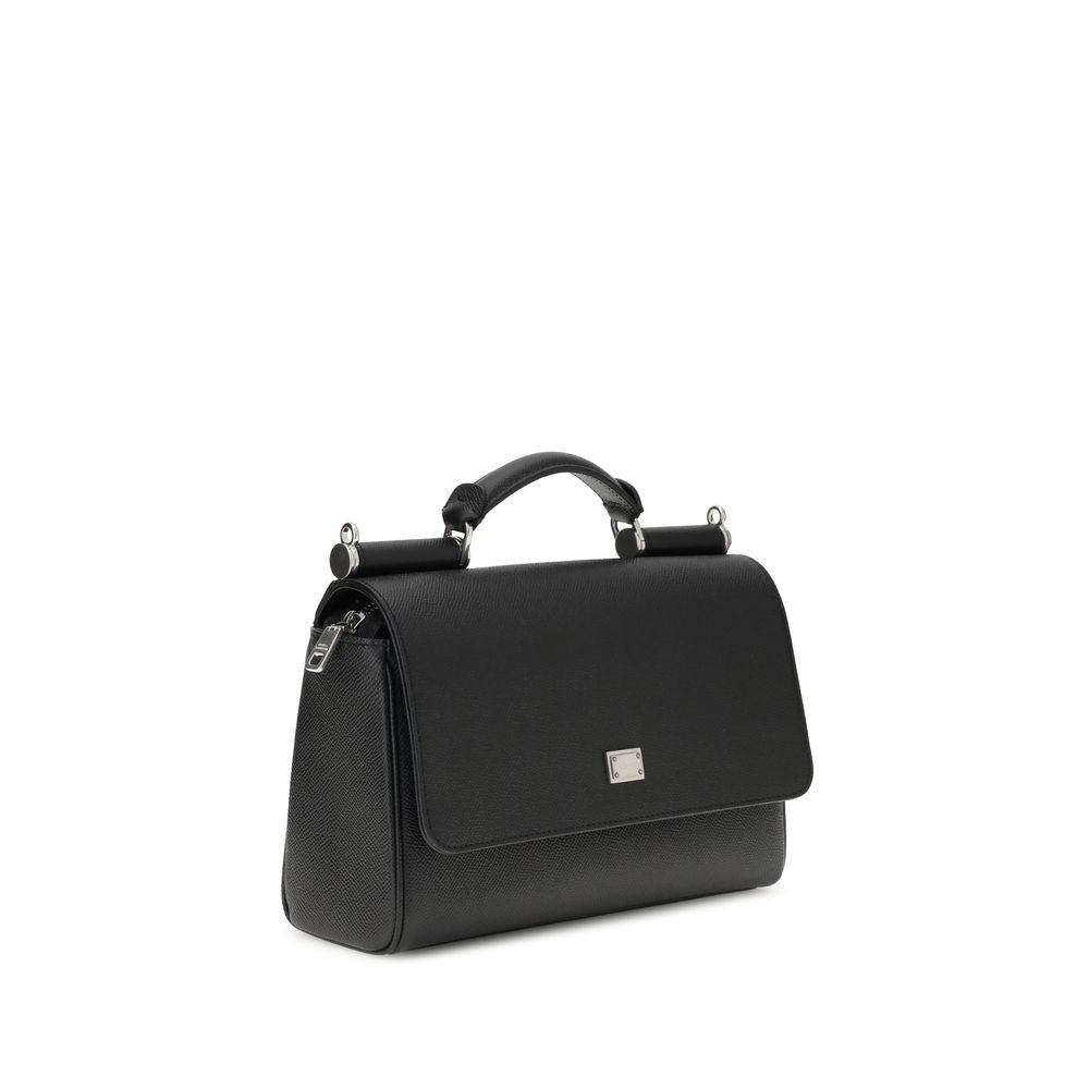Dolce & Gabbana My Sicily leather Handbag with top handle and logo hardware