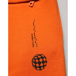 Dolce & Gabbana Orange Cotton DG VIB3 Logo Drawstring Sweatpants Pants close-up