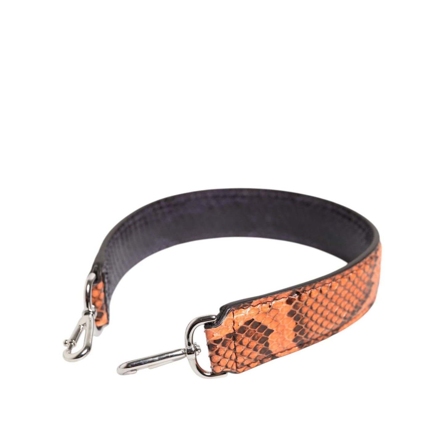 Dolce & Gabbana Orange Exotic Leather Bag Shoulder Strap