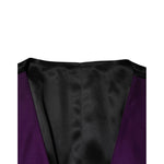 Dolce & Gabbana Purple Wool Dress Formal Waistcoat Vest, elegant and tailored vest for formal occasions