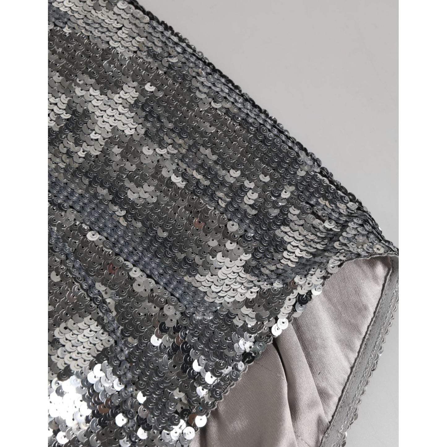 Dolce & Gabbana Silver Nylon Sequined Slip Girdle Panty Underwear