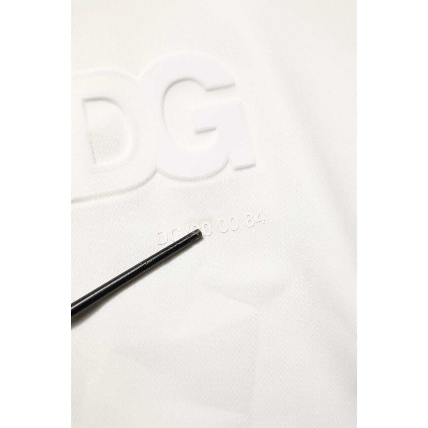 Dolce & Gabbana White Logo Hooded Men Sweatshirt  Sweater