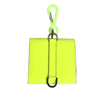 Dolce & Gabbana Yellow Green Bifold DG Logo Neck Strap Cardholder Wallet