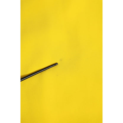 Dolce & Gabbana Yellow Polyester Sleeveless Sheath Midi Dress