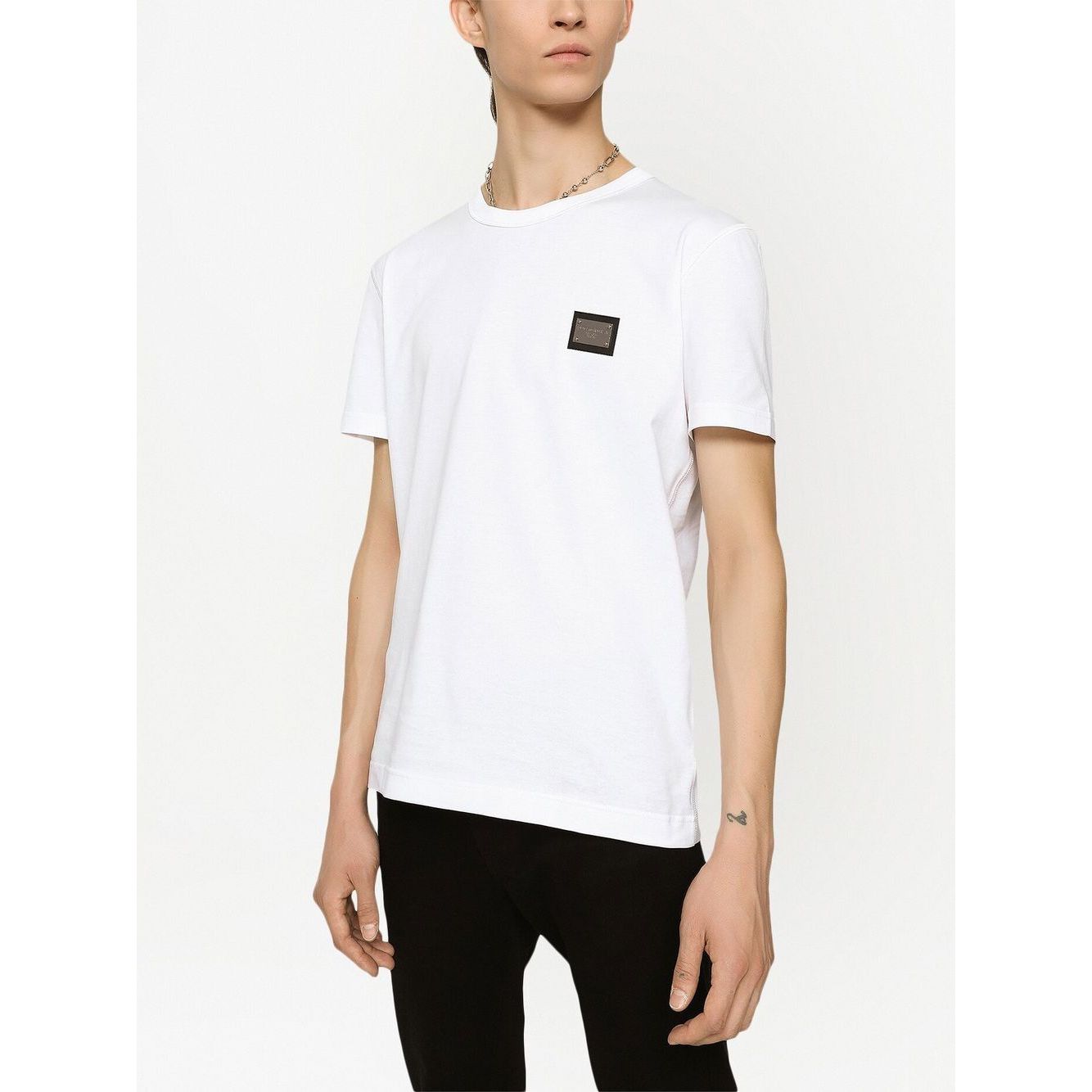Dolce & Gabbana logo-tag Cotton T-shirt