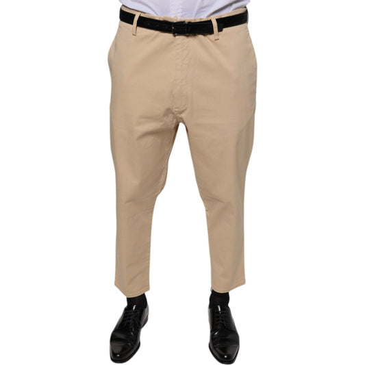 Don The Fuller Don The Fuller Beige HOUSTON Men Cropped Dress Pants PAN75619-38 1728,67345645728,Beige,Don The Fuller,Jeans & Pants - Men - Clothing,Men,Preowned / Defect,W38
