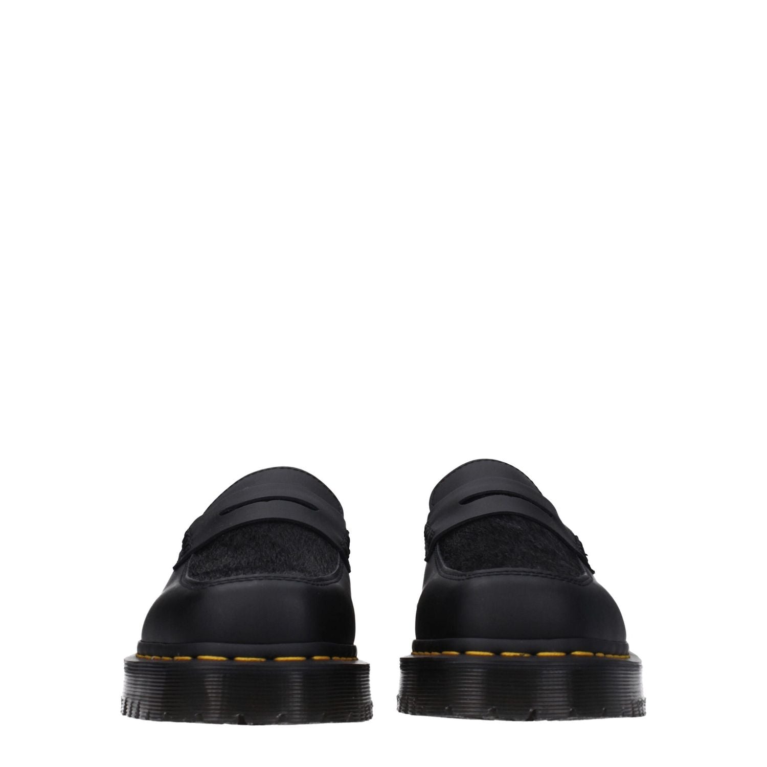 Dr. Martens Black Leather Slip-On Loafers