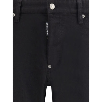 Dsquared² Black Cotton Skinny Jeans