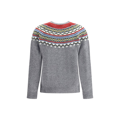 Dsquared² Gray Fleece Wool Sweatshirt