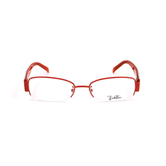 Emilio Pucci Orange Metal Frames with signature detail, women's glasses, 53/18/135mm dimensions, sleek and stylish eyewear design.