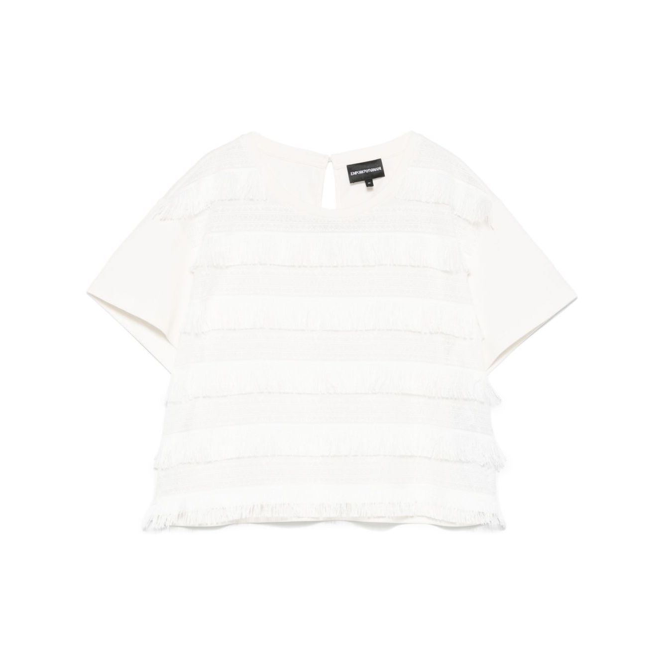Emporio Armani T-shirt with fringes