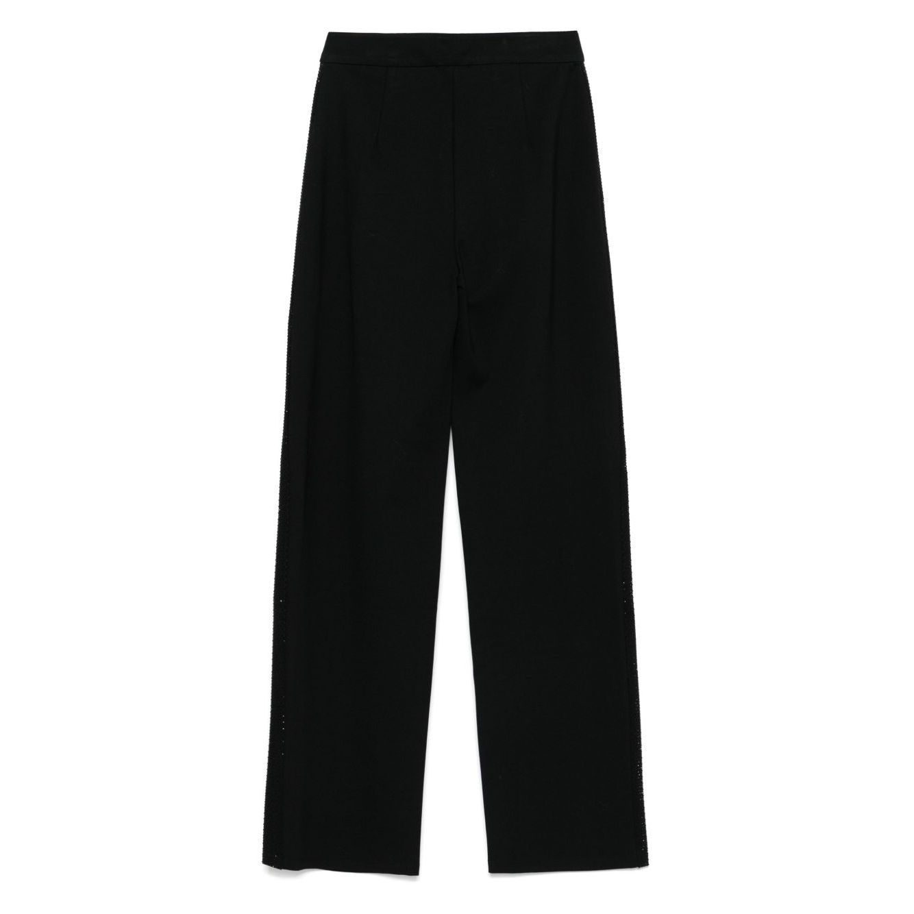 Emporio Armani jersey trousers with bands and micro studs