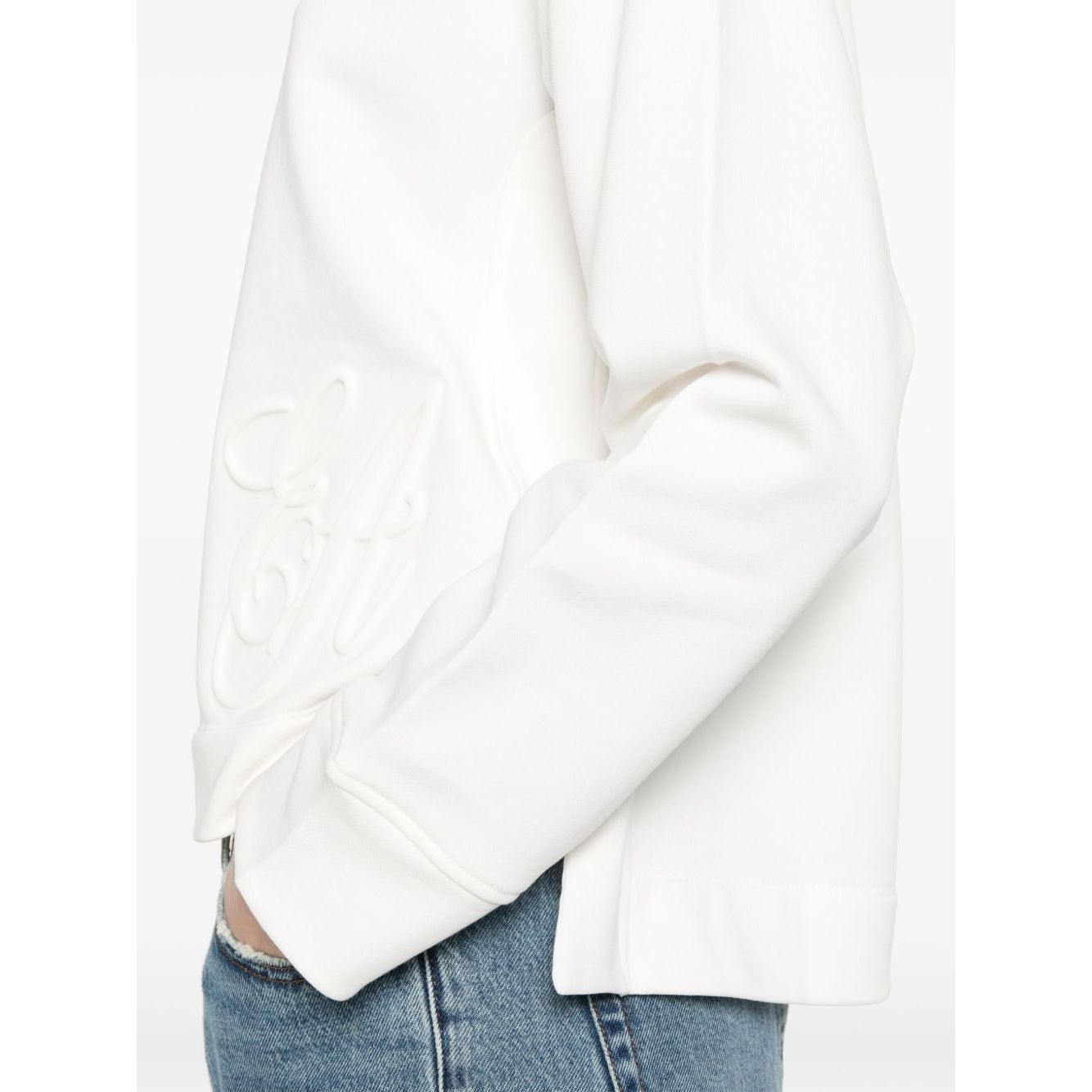 Emporio Armani logo embroidered sweatshirt