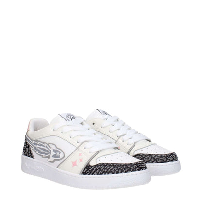 Enterprise Japan White Leather Athletic Sneakers