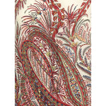 Close-up of blue Etro Paisley print Shirt, showcasing intricate patterns on 100% cotton fabric with front button closure.