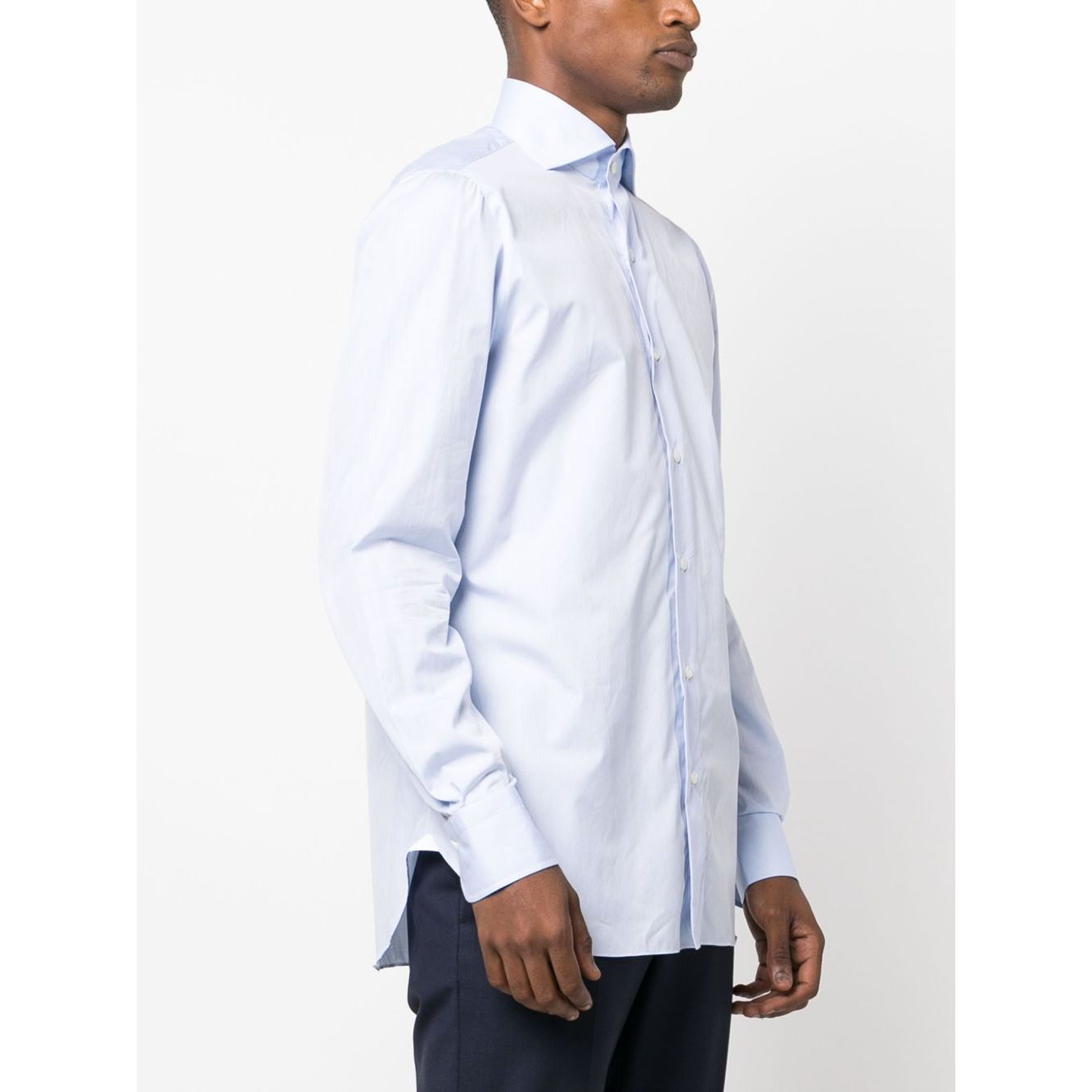 FINAMORE 1925 NAPOLI Shirts Clear Blue