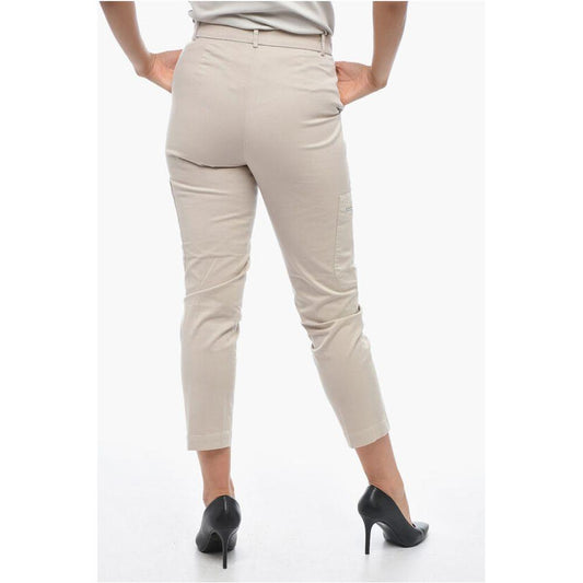 Fabiana Filippi Fabiana Filippi Cropped Fit Stretch Cotton Cargo Pants FA-P591560-W38 1728,74866327712,Beige,Clothing,Fabiana Filippi,Jeans & Pants - Women - Clothing,New with tags,W38,Women,Women - Clothing