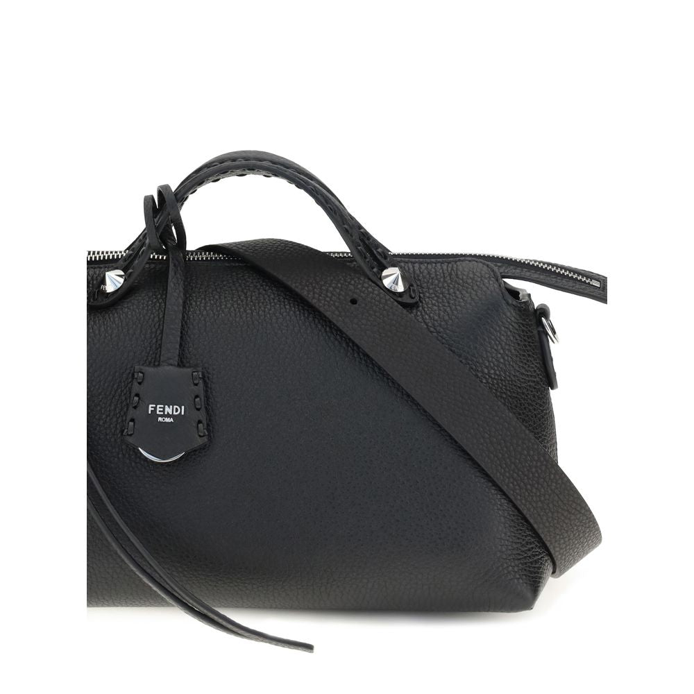Fendi Black Calf Leather Bos Taurus Shoulder Bag