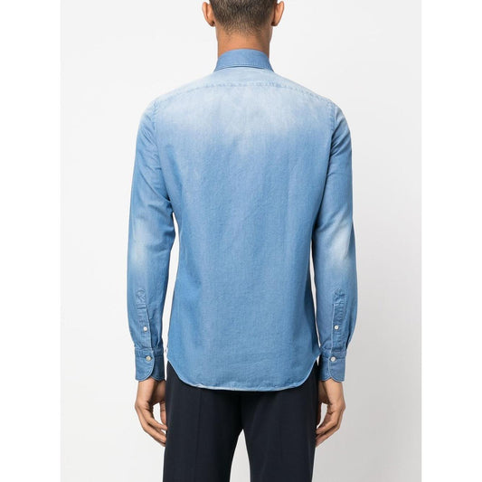 Finamore 1925 Napoli FINAMORE 1925 NAPOLI Shirts Clear Blue 045819AI081D02 Category-Clothing,Fall - Winter 2022,Gender-Men,LD-MA,LDin,Men,Men > Clothing,Men > Clothing > Shirts,Subcategory-Shirts,Yes Eu