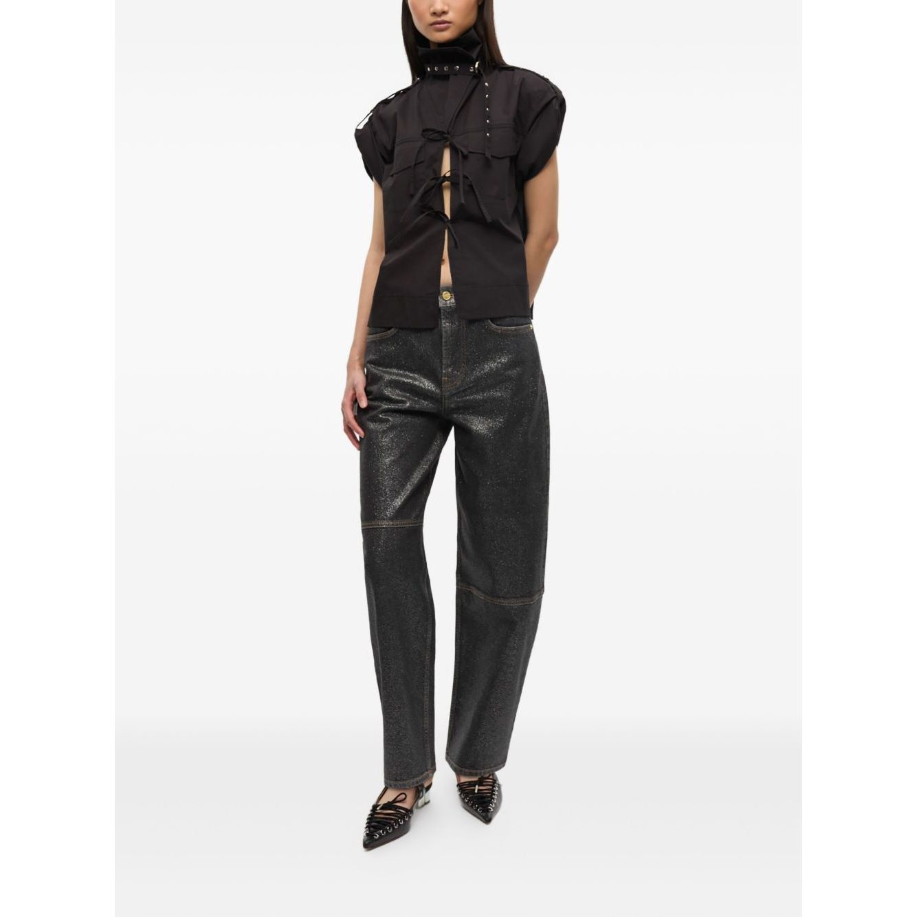 GANNI Jeans Black