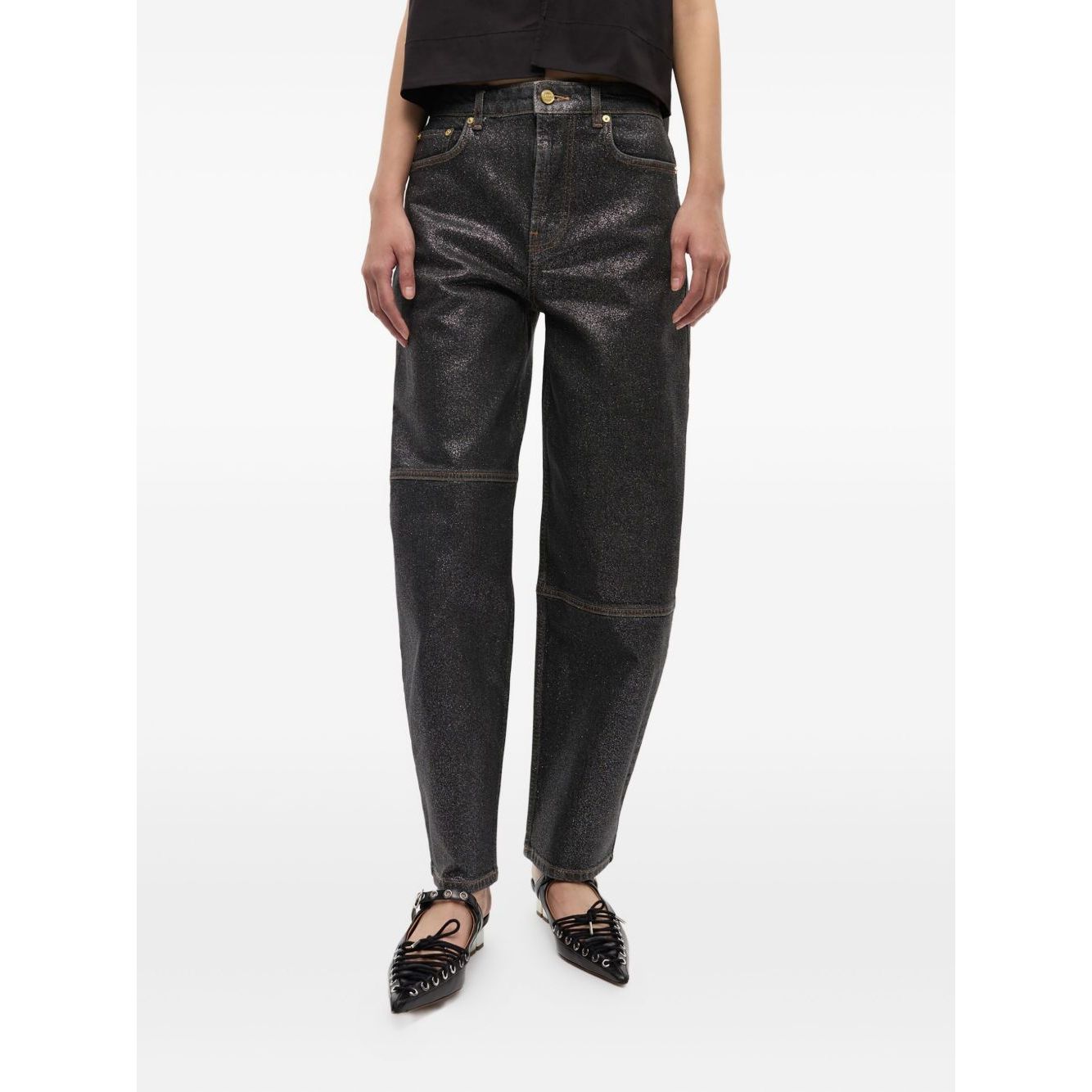GANNI Jeans Black