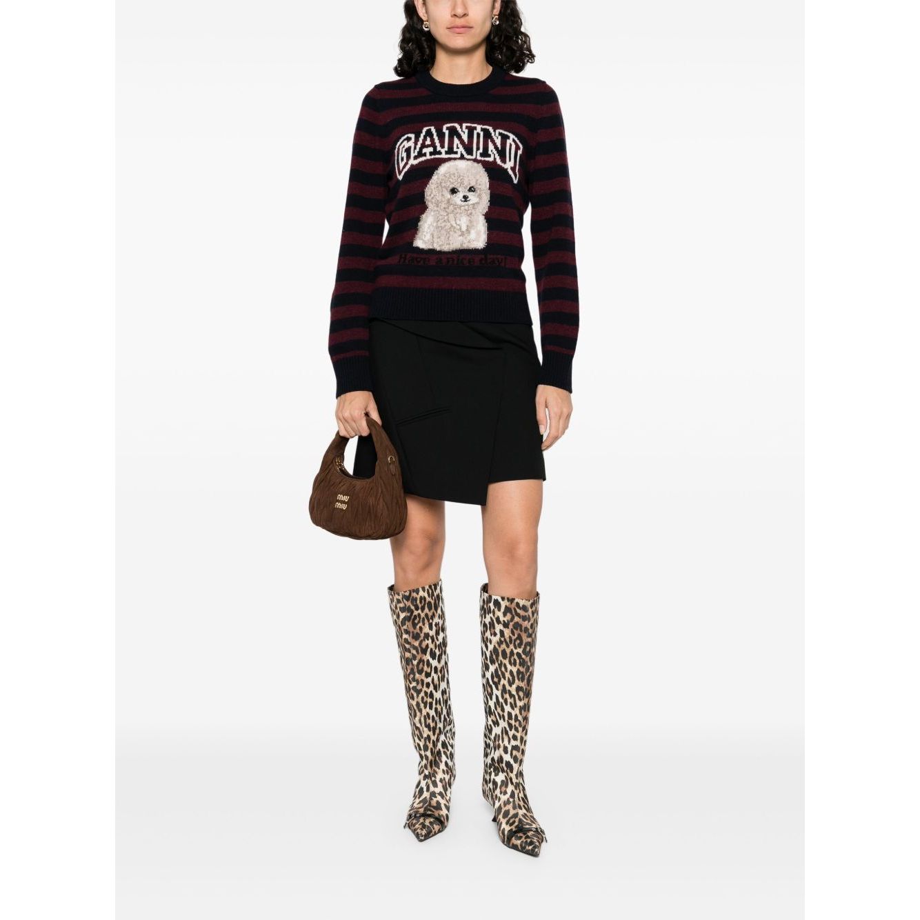 GANNI Sweaters Bordeaux