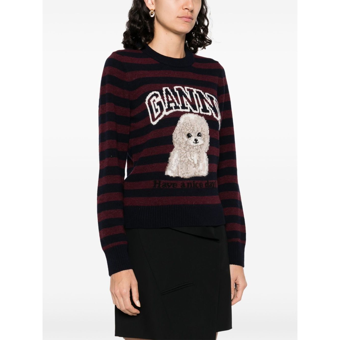 GANNI Sweaters Bordeaux