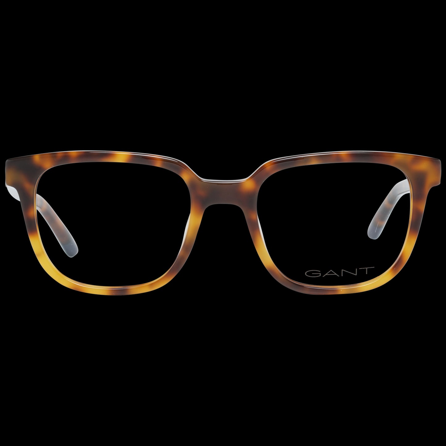 GANT MOD. GA3208 52053 tortoiseshell eyeglasses for gentlemen displayed on black background