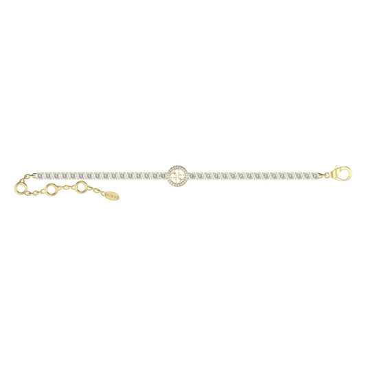 Alt Tag: GUESS JEWELS JEWELRY Mod. JUBB05142JWYGS gold bracelet with crystal embellishments