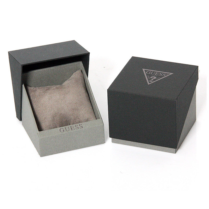 GUESS Mod. GW0382L1 official packaging box for ladies' silver necklace with quartz movement.