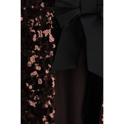 Ganni Brown Polyester Blouse