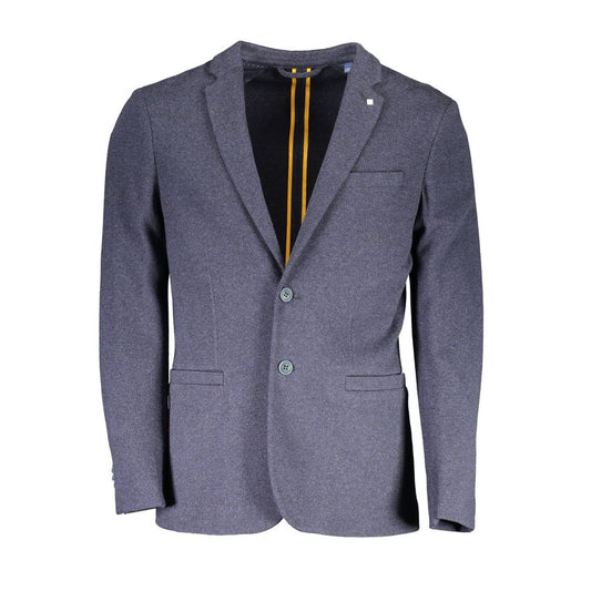Gant Blue Cotton Blazer Jacket Gant