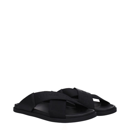 Givenchy Black Fabric Slippers