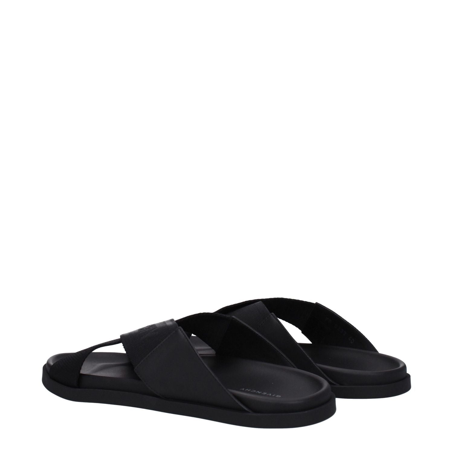Givenchy Black Fabric Slippers
